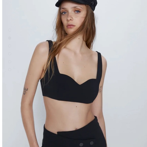 Zara | Tops | Zara Strappy Crop Top | Poshmark